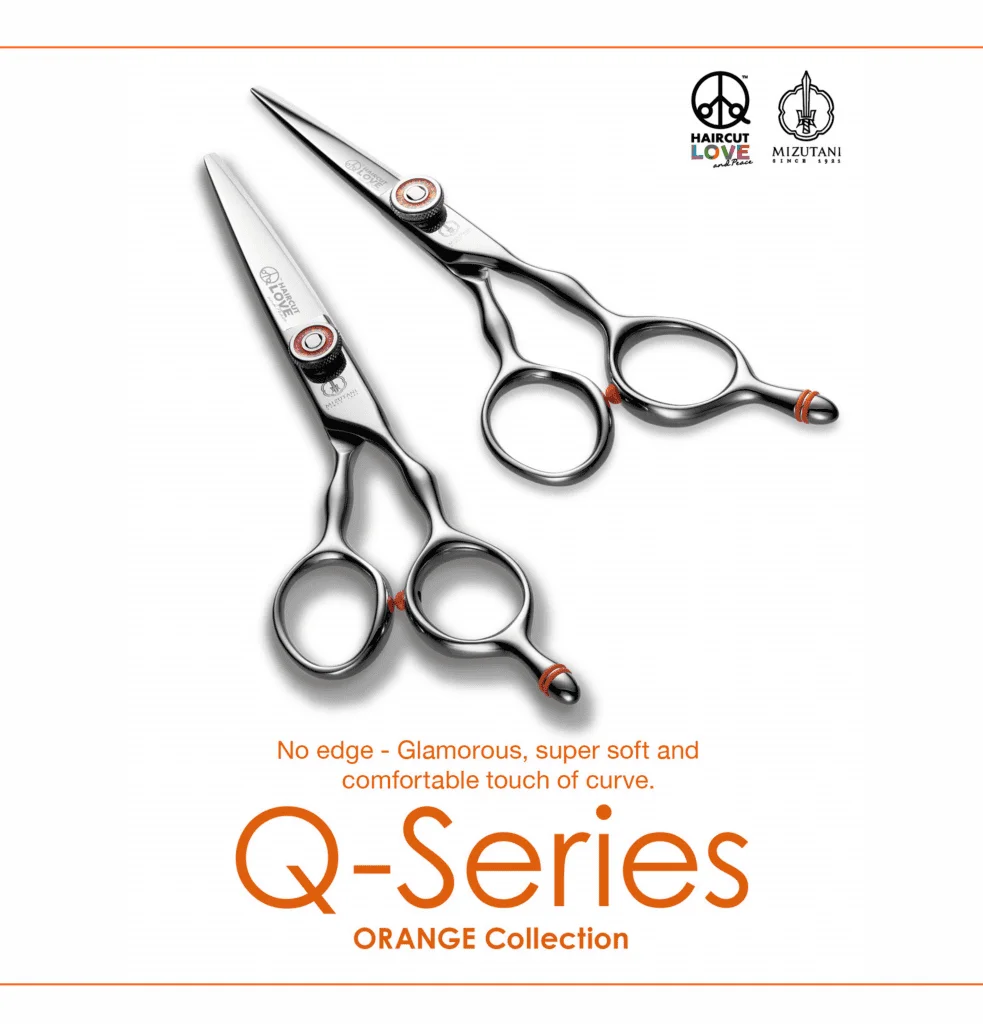 Q-Series ORANGE Collection Right Handed - Mizutani Scissors Q-Series ORANGE Collection Right Handed - Mizutani Scissors