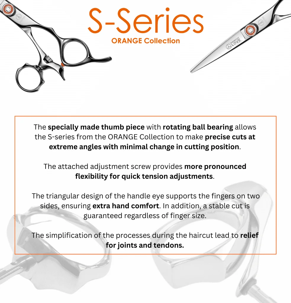 S-Series ORANGE Collection Right Handed - Mizutani Scissors